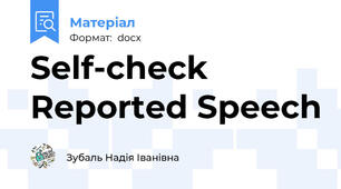 Self-check Reported Speech