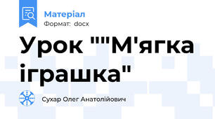 Урок ""М'ягка іграшка"