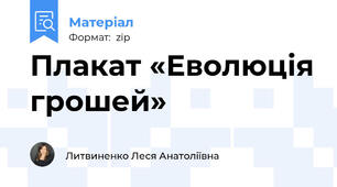 Плакат «Еволюція грошей»