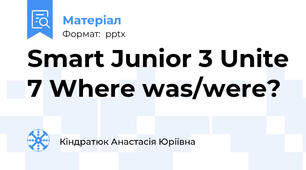 Smart Junior 3 Unite 7 Where was/were?
