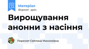 Вирощування анонни з насіння