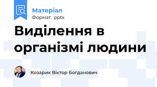 Виділення в організмі людини