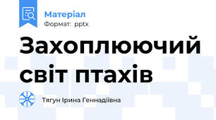 Захоплюючий світ птахів