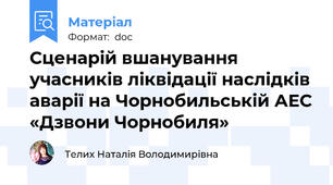 Сценарій вшанування учасників ліквідації наслідків аварії на Чорнобильській АЕС «Дзвони Чорнобиля»