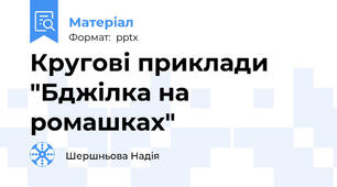 Кругові приклади "Бджілка на ромашках"