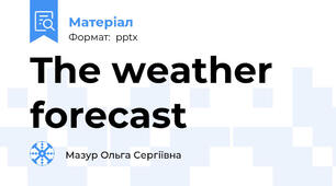 The weather forecast