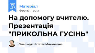 На допомогу вчителю. Презентація "ПРИКОЛЬНА ГУСІНЬ"