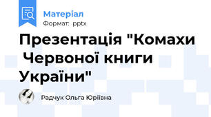Презентація "Комахи  Червоної книги України"
