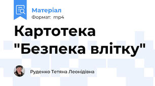 Картотека "Безпека влітку"