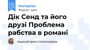 Дік Сенд та його друзі Проблема рабства в романі