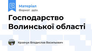 Господарство Волинської області