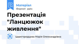 Презентація "Ланцюжок живлення"