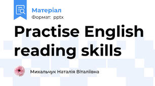 Practise English reading skills