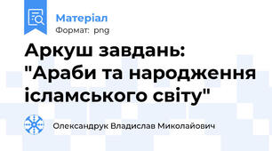 Аркуш завдань: "Араби та народження ісламського світу"