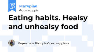 Eating habits. Healsy and unhealsy food