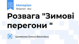 Розвага "Зимові перегони "