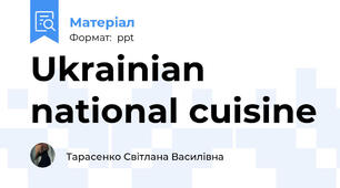 Ukrainian national cuisine