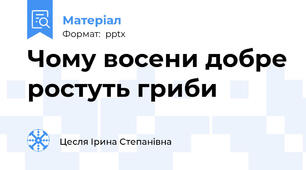 Чому восени добре ростуть гриби