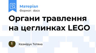 Органи травлення на цеглинках LEGO