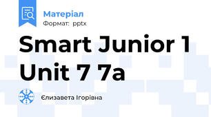Smart Junior 1 Unit 7 7a