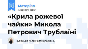 «Крила рожевої чайки» Микола Петрович Трублаїні