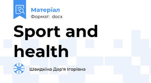Sport and health