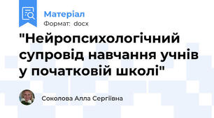 "Нейропсихологічний супровід навчання учнів у початковій школі"