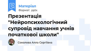 Презентація "Нейропсихологічний супровід навчання учнів початкової школи"