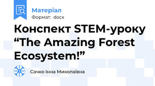 Конспект STEM-уроку “The Amazing Forest Ecosystem!”