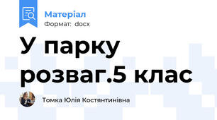 У парку розваг.5 клас
