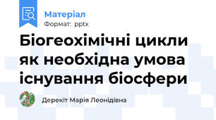 Біогеохімічні цикли як необхідна умова існування біосфери