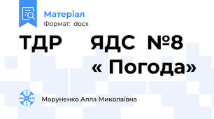 ТДР     ЯДС  №8                 « Погода»