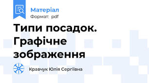 Типи посадок. Графічне зображення