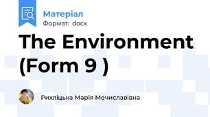 The Environment (Form 9 )