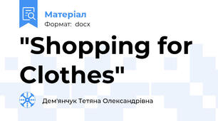 "Shopping for Clothes"