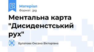 Ментальна карта "Дисиденстський рух"