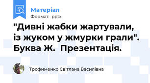 "Дивні жабки жартували, із жуком у жмурки грали". Буква Ж.  Презентація.