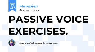 PASSIVE VOICE EXERCISES.