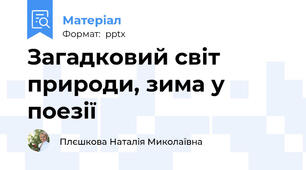 Загадковий світ природи, зима у поезії