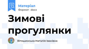 Зимові прогулянки