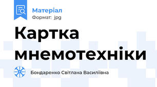 Картка мнемотехніки