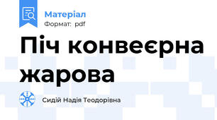 Піч конвеєрна жарова