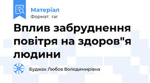 Вплив забруднення повітря на здоров"я людини