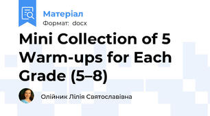 Mini Collection of 5 Warm-ups for Each Grade (5–8)