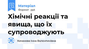 Хімічні реакції та явища, що їх супроводжують