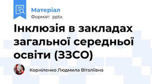 Інклюзія в закладах загальної середньої освіти (ЗЗСО)