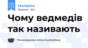 Чому ведмедів так називають