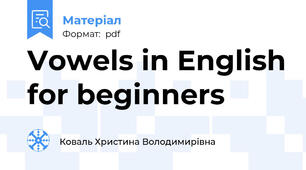 Vowels in English for beginners