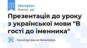 Презентація до уроку з української мови "В гості до іменника"