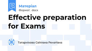 Effective preparation for Exams